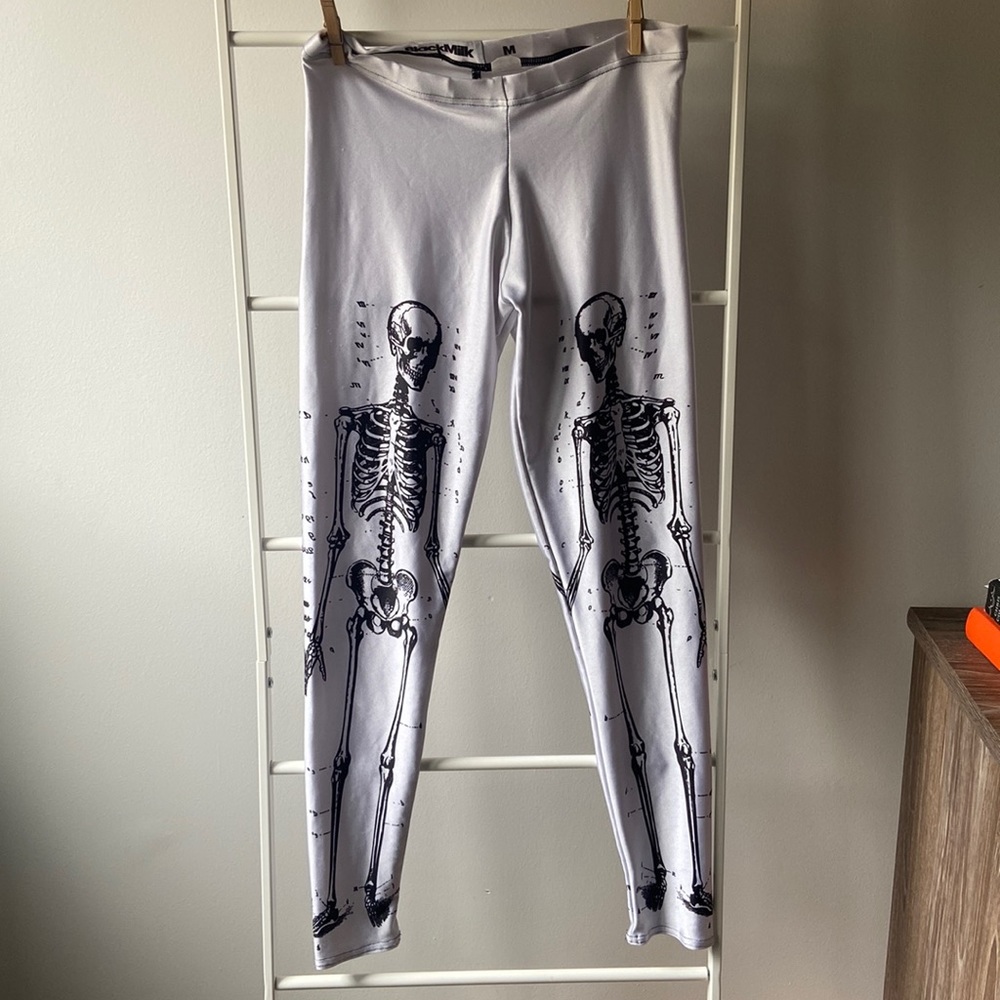 Blackmilk  skeleton leggings M